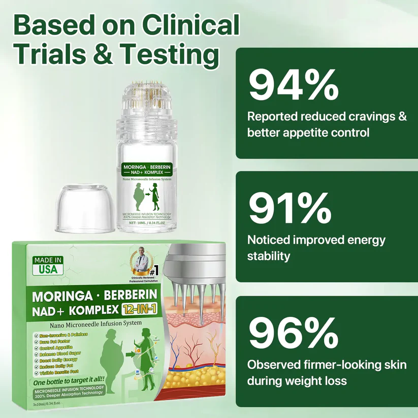 Nano Microneedle Infusion Systemš¬ ā Moringa Ā· Berberine + NAD+ 12-in-1 Metabolic Complex āØ