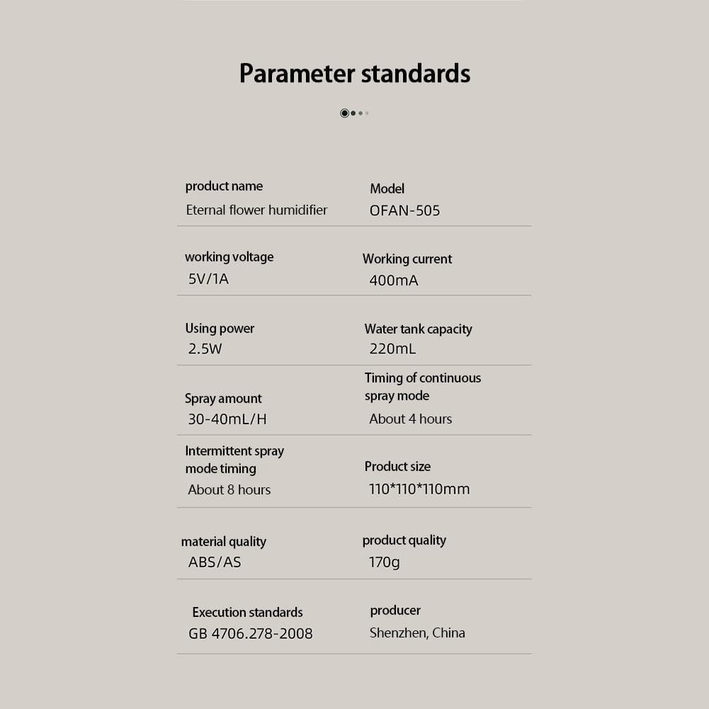 USB Ultrasonic Aroma Diffuser with Eternal Flower