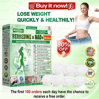 10-in-1 Berberine + NAD+ Advanced Nano Microneedle Patch