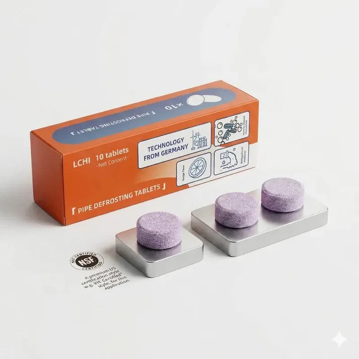 Foaming Pipe Cleaner Tablets | Drain Cleaning Tablets for Kitchen & Bathroom Sinks