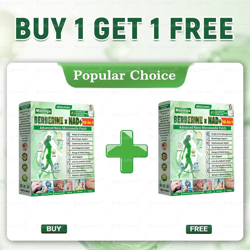 10-in-1 Berberine + NAD+ Advanced Nano Microneedle Patch