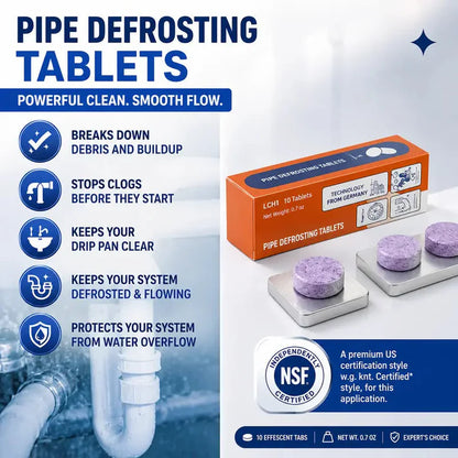 Foaming Pipe Cleaner Tablets | Drain Cleaning Tablets for Kitchen & Bathroom Sinks