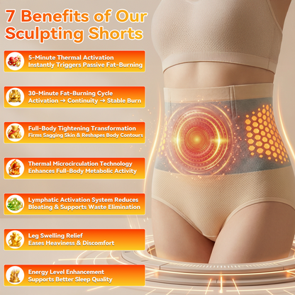 Moringa & Berberine 4‑In‑1 Micro-Particle firming & Fat‑Burn Shorts