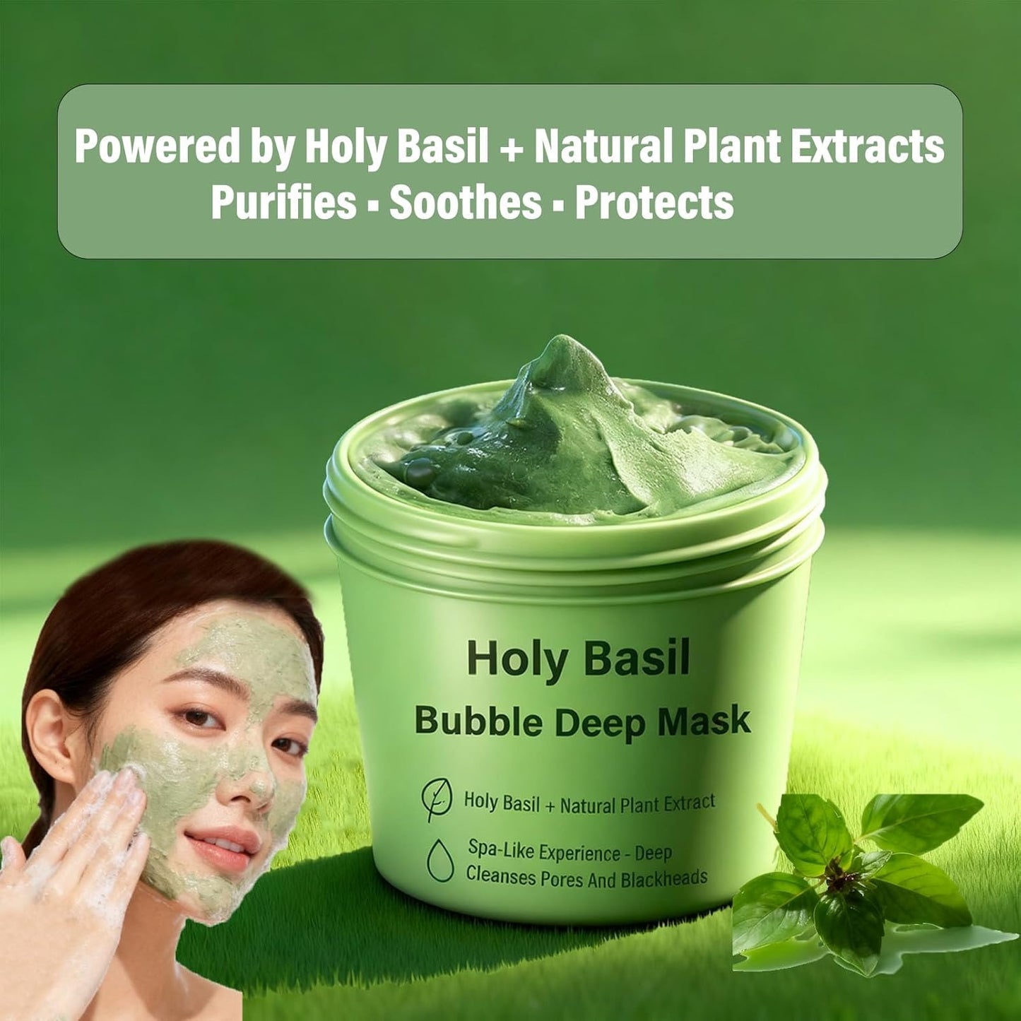 Holy Basil Bubble Deep Mask