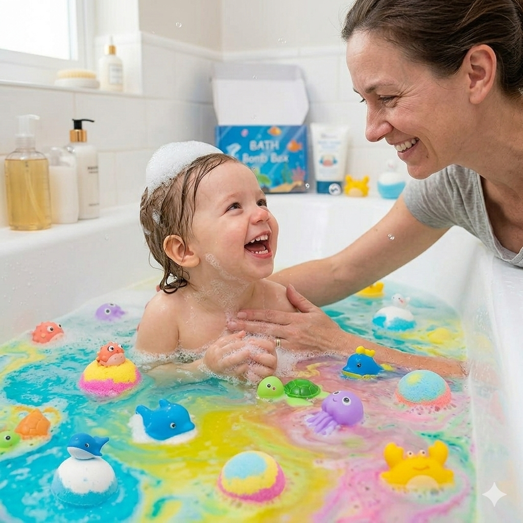 Bath Bombs for Kids with Toys Inside