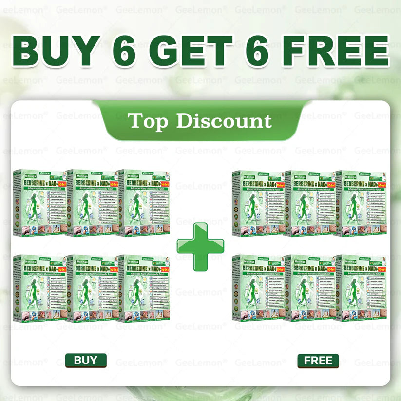 10-in-1 Berberine + NAD+ Advanced Nano Microneedle Patch