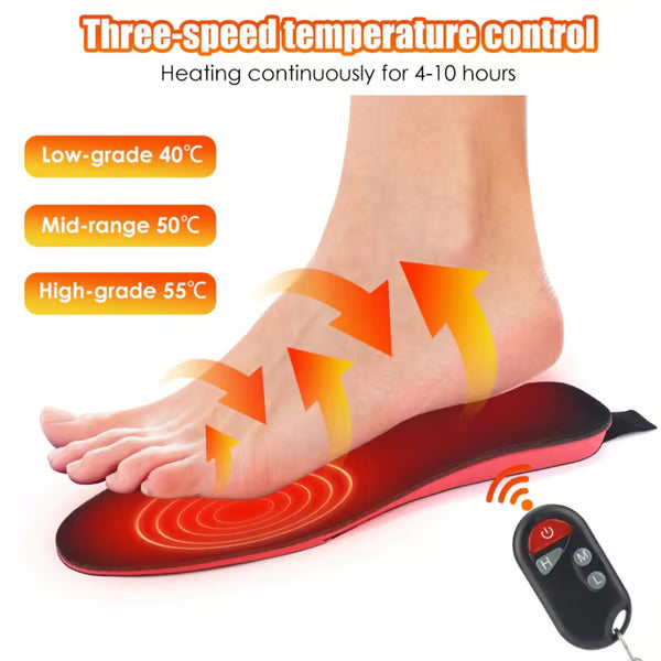 Heated Insoles with Remote – 3 Heat Levels