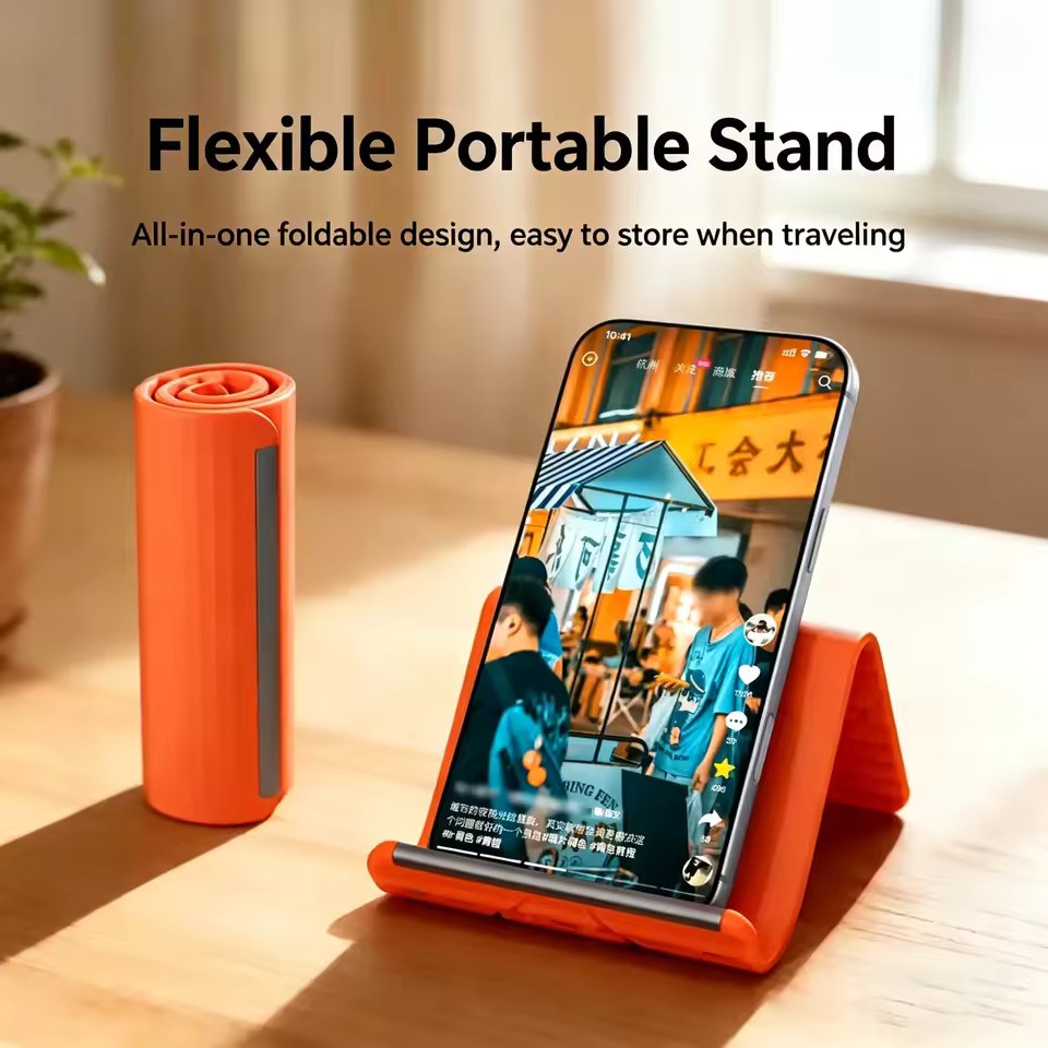 Foldable Silicone Aluminum Phone Holder Stand