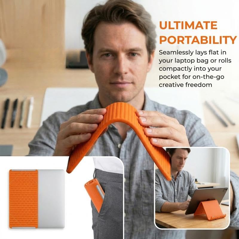 Foldable Silicone Aluminum Phone Holder Stand