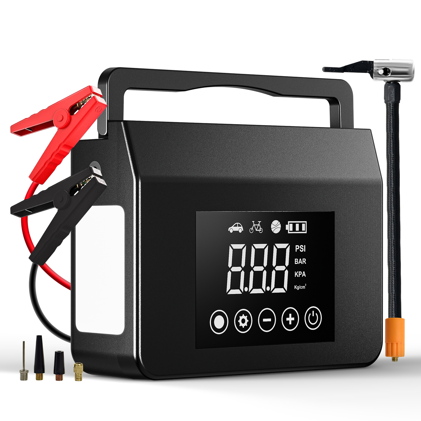 4000A Car Jump Starter with Smart Air Compressor – 15000mAh Battery Pack