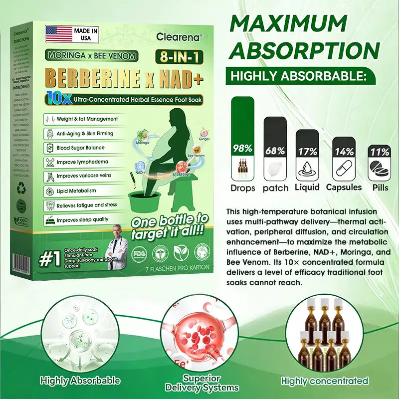 Moringa Eight-in-one 10× Ultra-Concentrated Herbal Essence Foot Soak